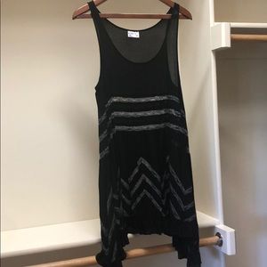 Black dress with lace